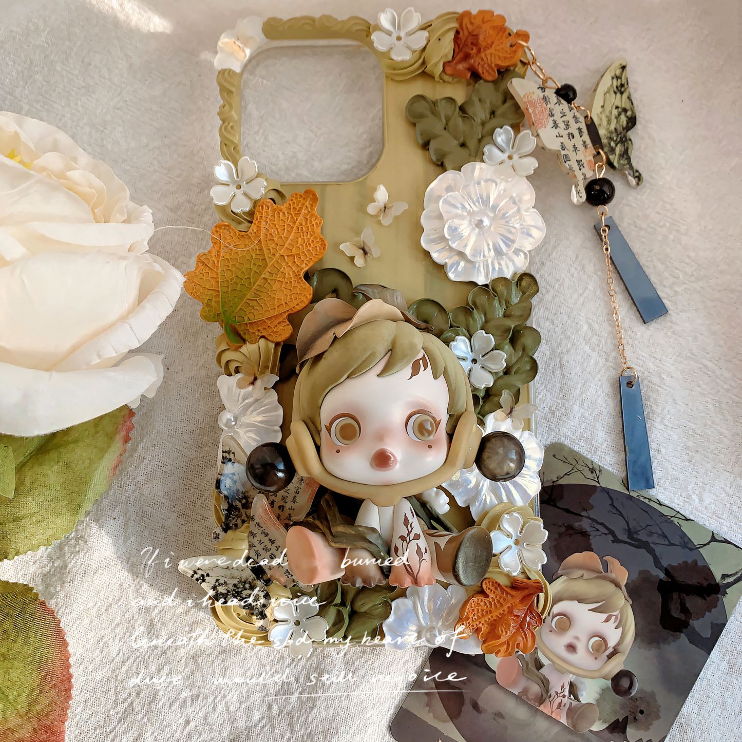 MPLANET Season Decoden Phone Case, Made-to-order Protective Cover, Handmade Cream Gel Project