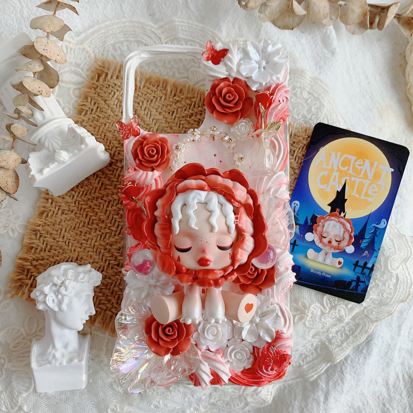 MPLANET Jungle Castle Decoden Phone Case, Made-to-order Protective Cover, Handmade Cream Gel Project