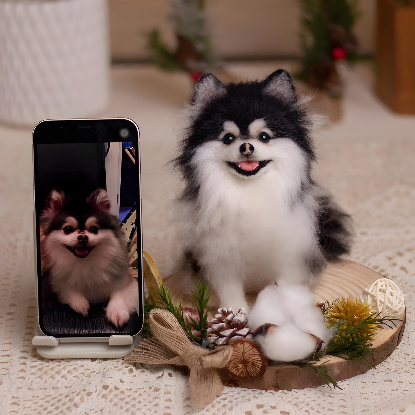 MPLANET Wool Felt customized cat and dog commemorative gifts, pet doll gifts, full body three-dimensional ornaments, handmade products