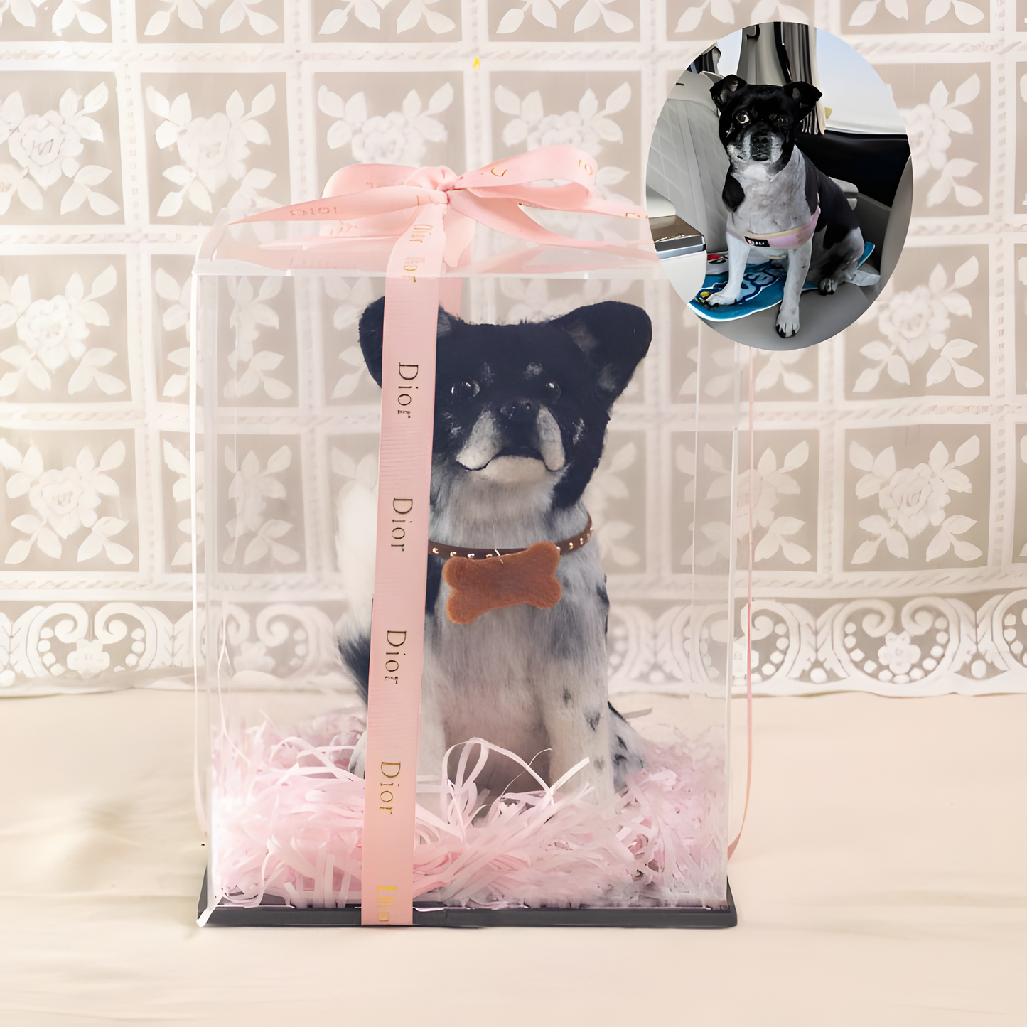 MPLANET Wool Felt customized cat and dog commemorative gifts, pet doll gifts, full body three-dimensional ornaments, handmade products