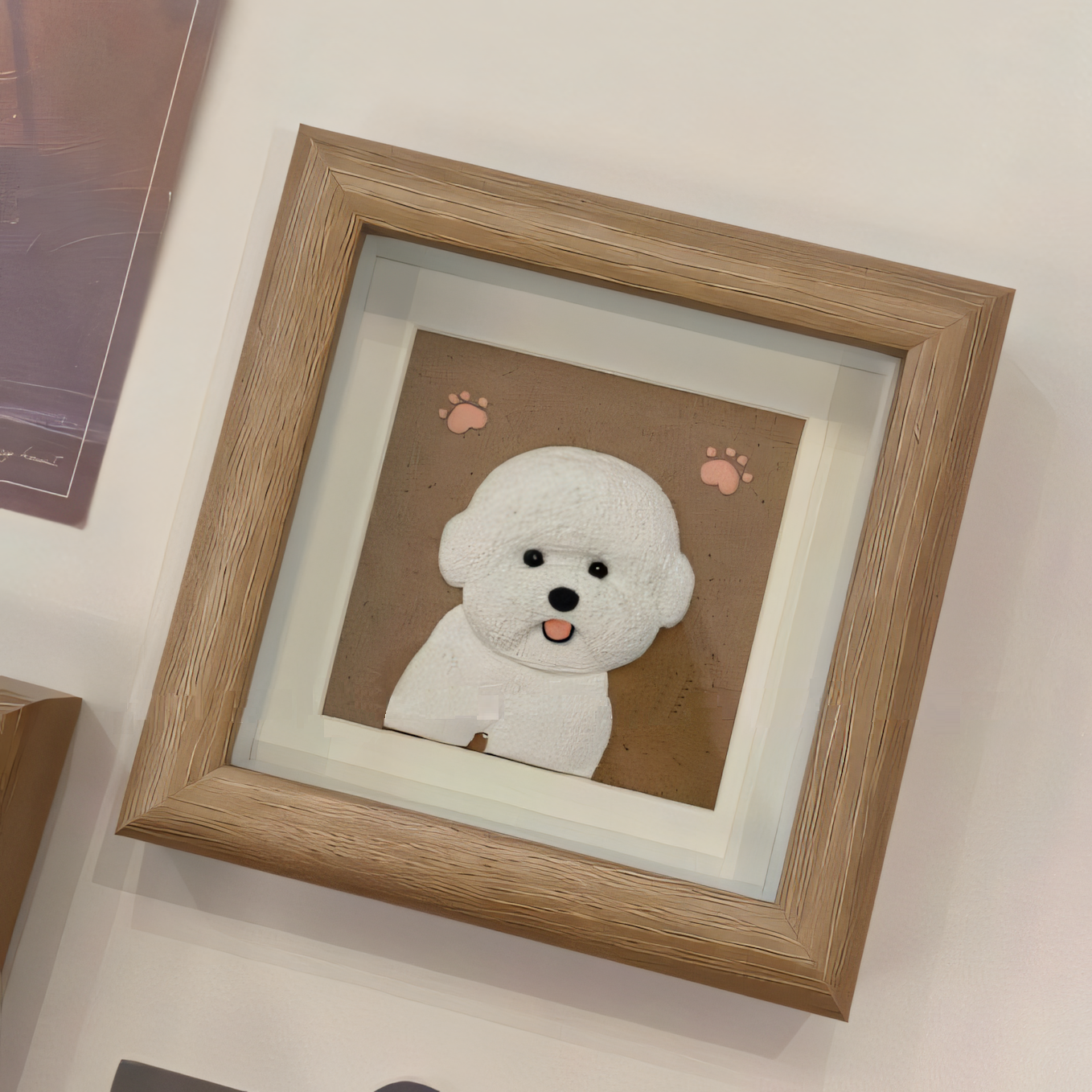 MPLANET Decoden Pet Frame, Made-to-order Cream Gel Handicrafts