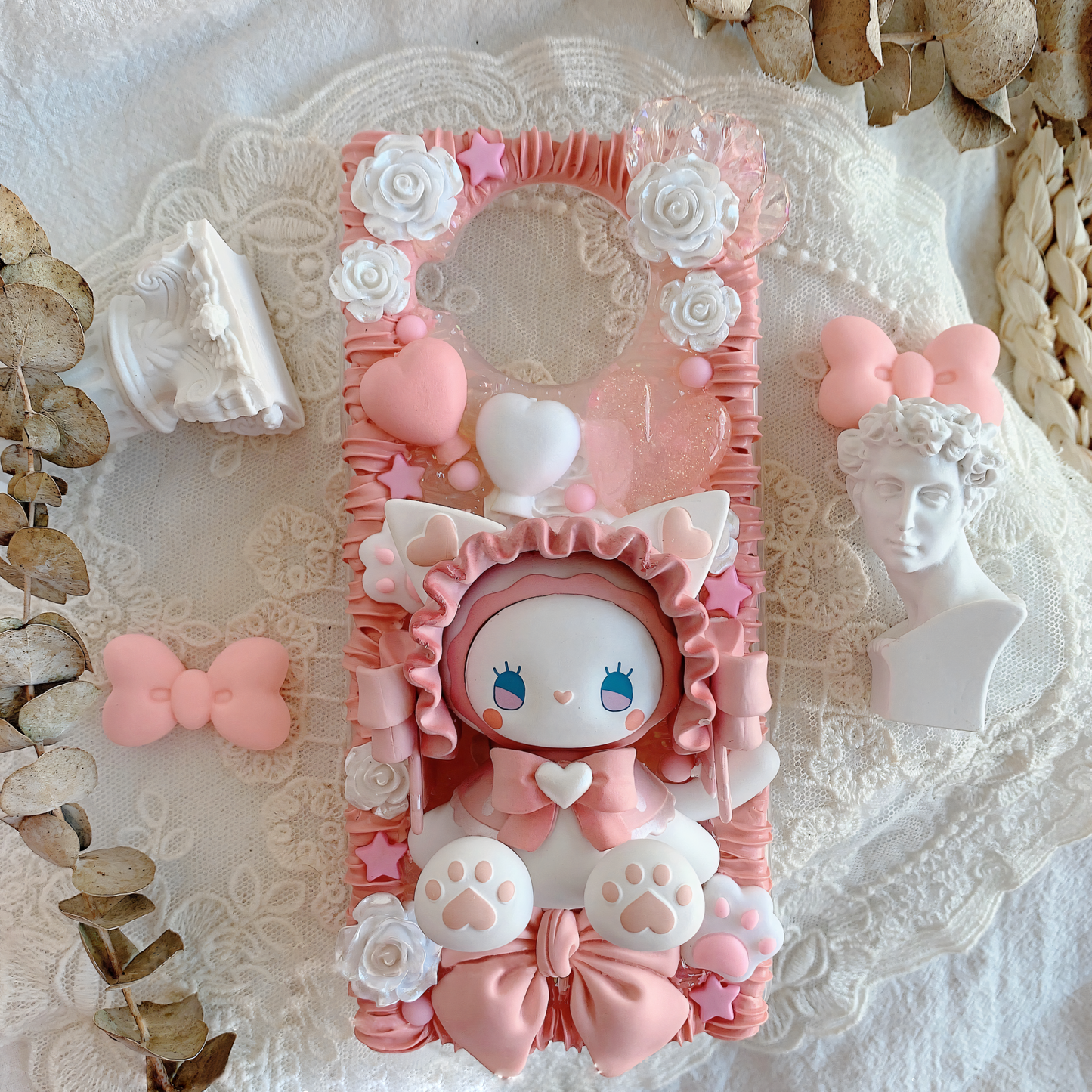 MPLANET Wonderland Phone Case, Made-to-order Decoden Protective Cover, Handmade Cream Gel Project