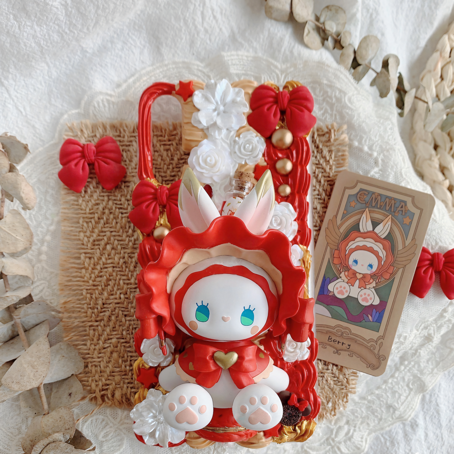 MPLANET Wonderland Phone Case, Made-to-order Decoden Protective Cover, Handmade Cream Gel Project