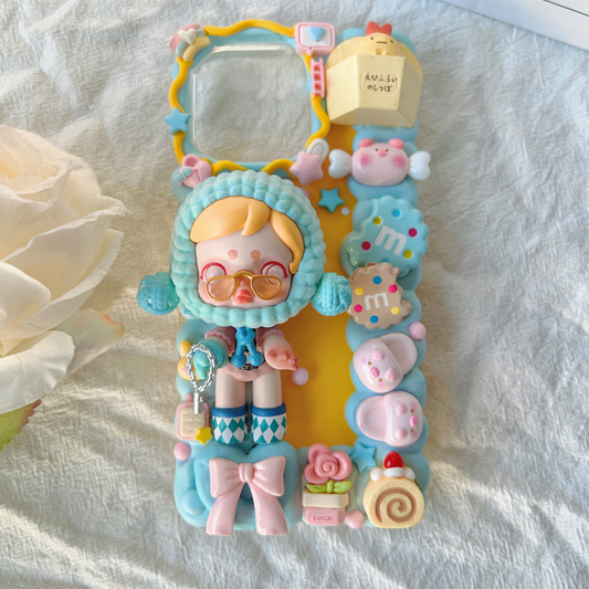 MPLANET Decoden Phone Case, Made-to-order Protective Cover Umi Series, Handmade Cream Gel Project