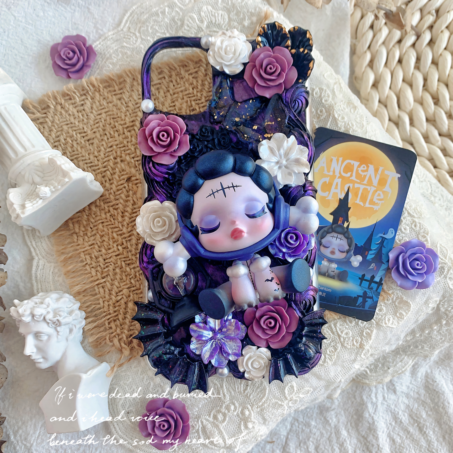 MPLANET Jungle Castle Decoden Phone Case, Made-to-order Protective Cover, Handmade Cream Gel Project